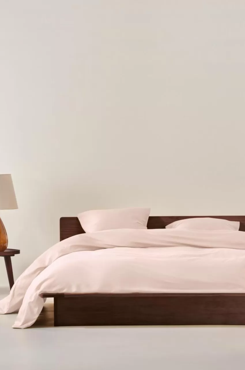 Påslakanset*Jotex ZACK SATIN Påslakanset Dubbelsäng Ekologisk Blekrosa