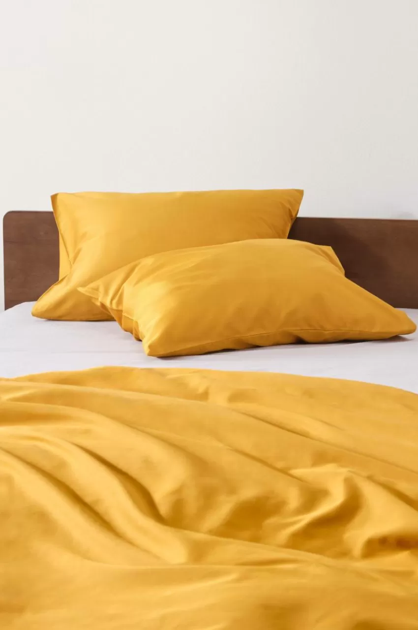 Örngott*Jotex ZACK SATIN örngott 60x50 Cm 2-pack - Ekologisk Guldockra