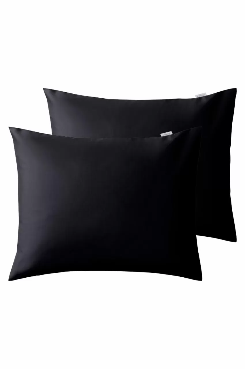 Örngott*Jotex ZACK SATIN örngott 60x50 Cm 2-pack - Ekologisk Svart