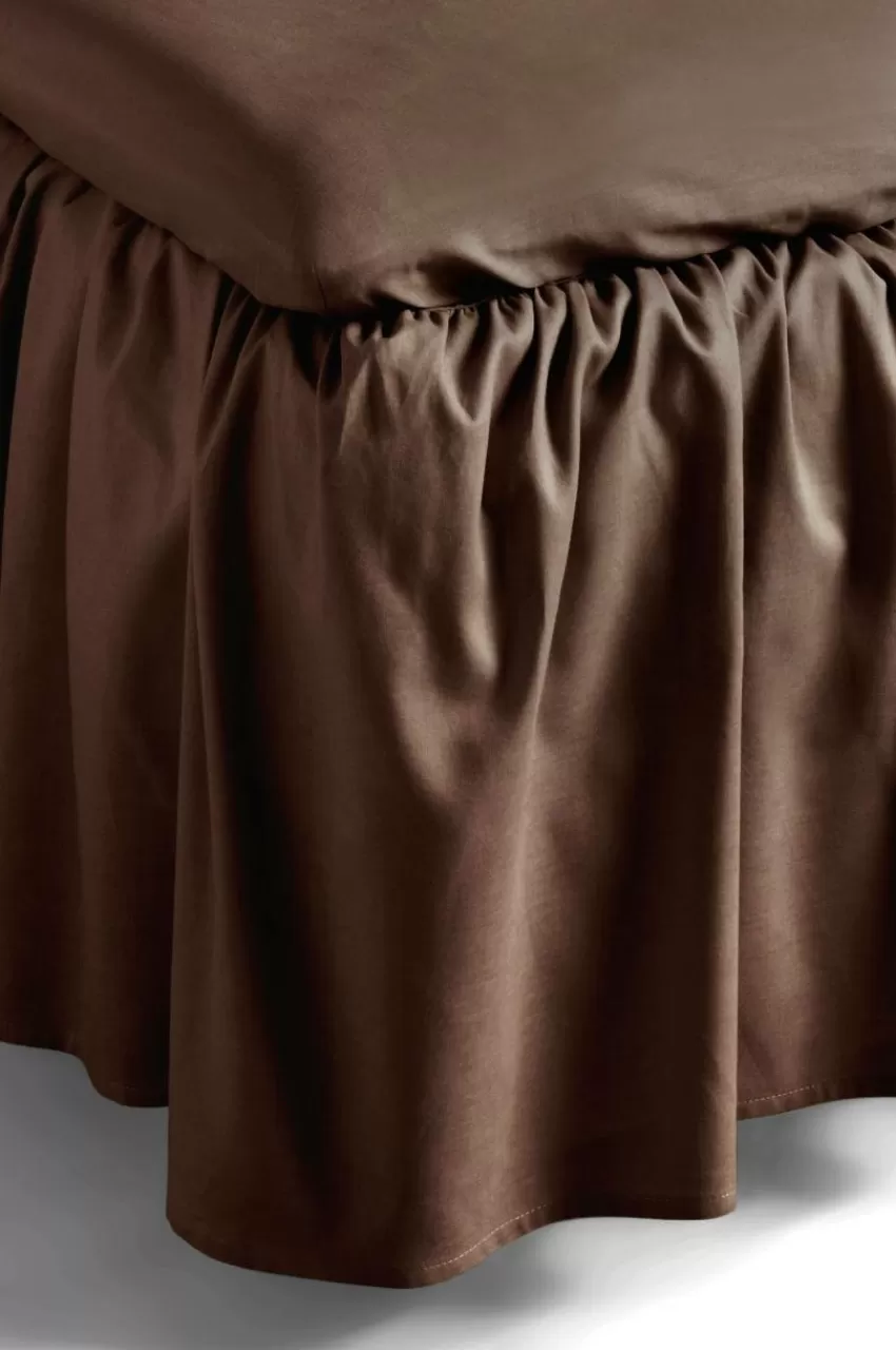 Sängkappor*Jotex ZACK Volangsängkappa 45 Cm - Ekologisk Kaffe