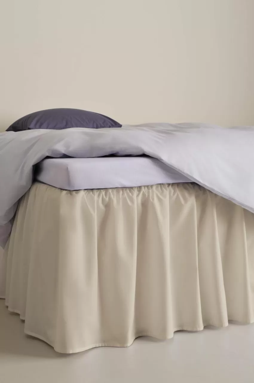 Sängkappor*Jotex ZACK Volangsängkappa 60 Cm - Ekologisk Beige
