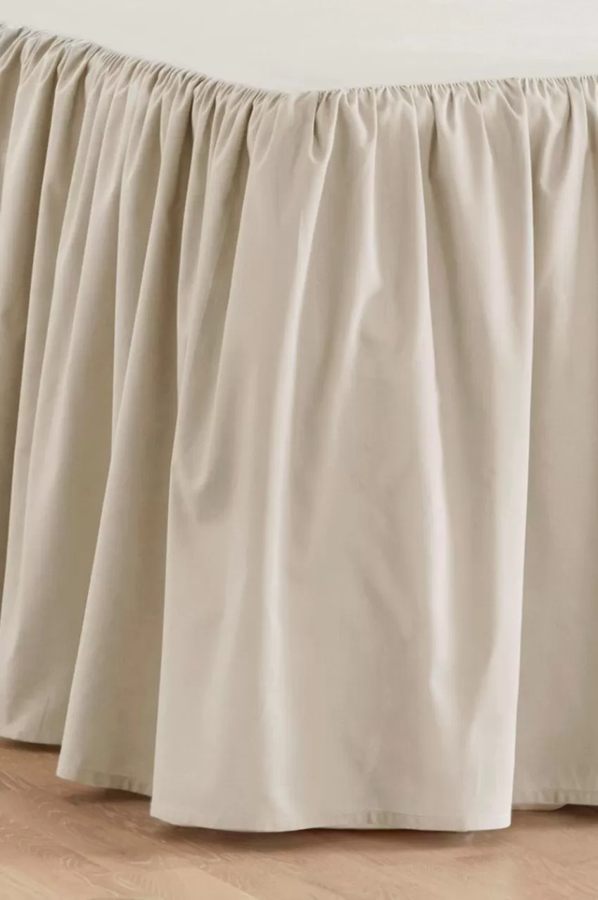Sängkappor*Jotex ZACK Volangsängkappa 60 Cm - Ekologisk Beige