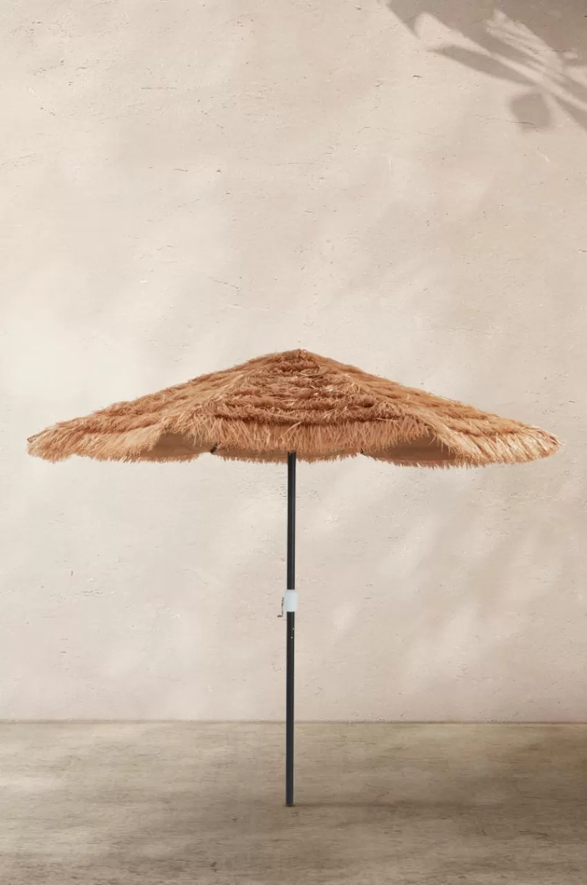 Parasoller & Pergola | Utemöbler*Jotex ZAKYNTHOS Solparasoll ø 295 Cm Brun