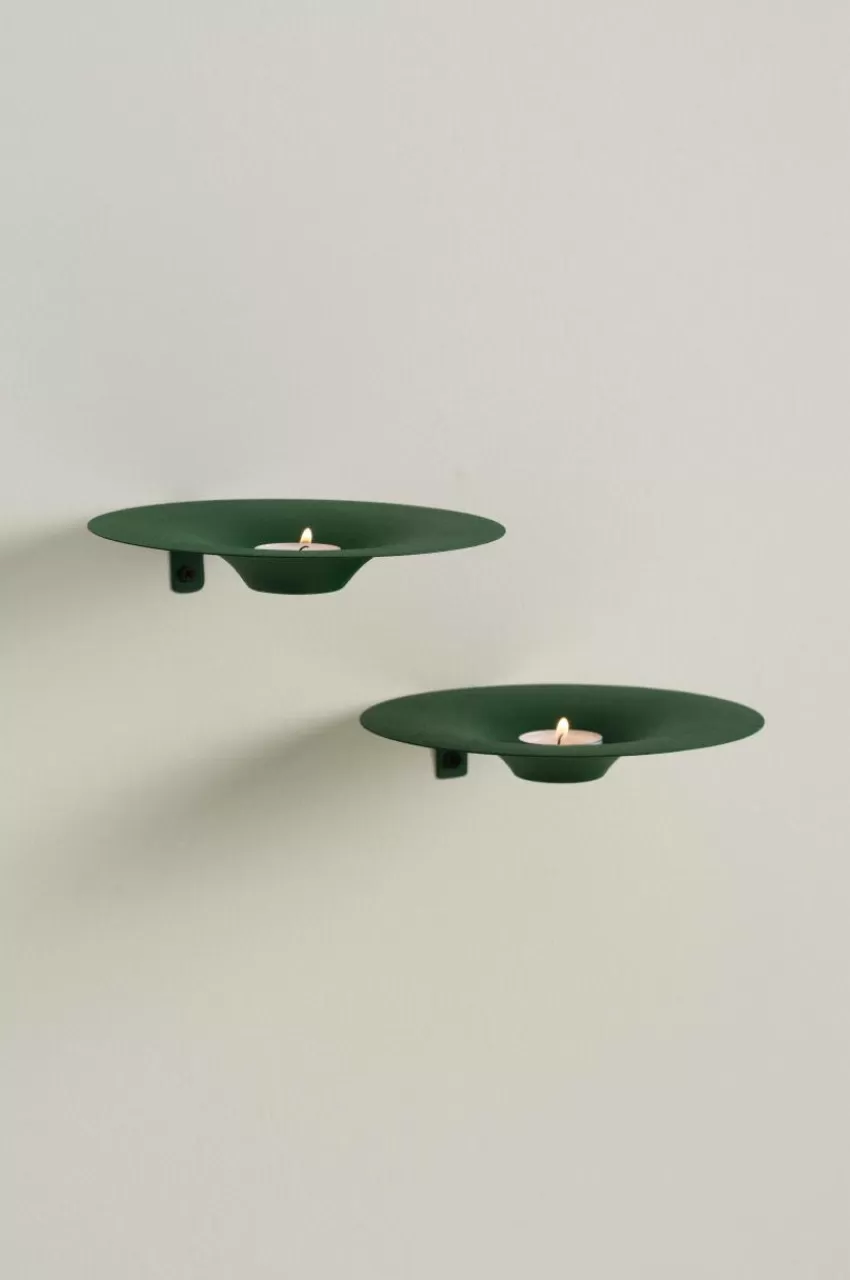 Ljusstakar*Jotex ZEPPELIN Väggljusstake 2-pack Grön