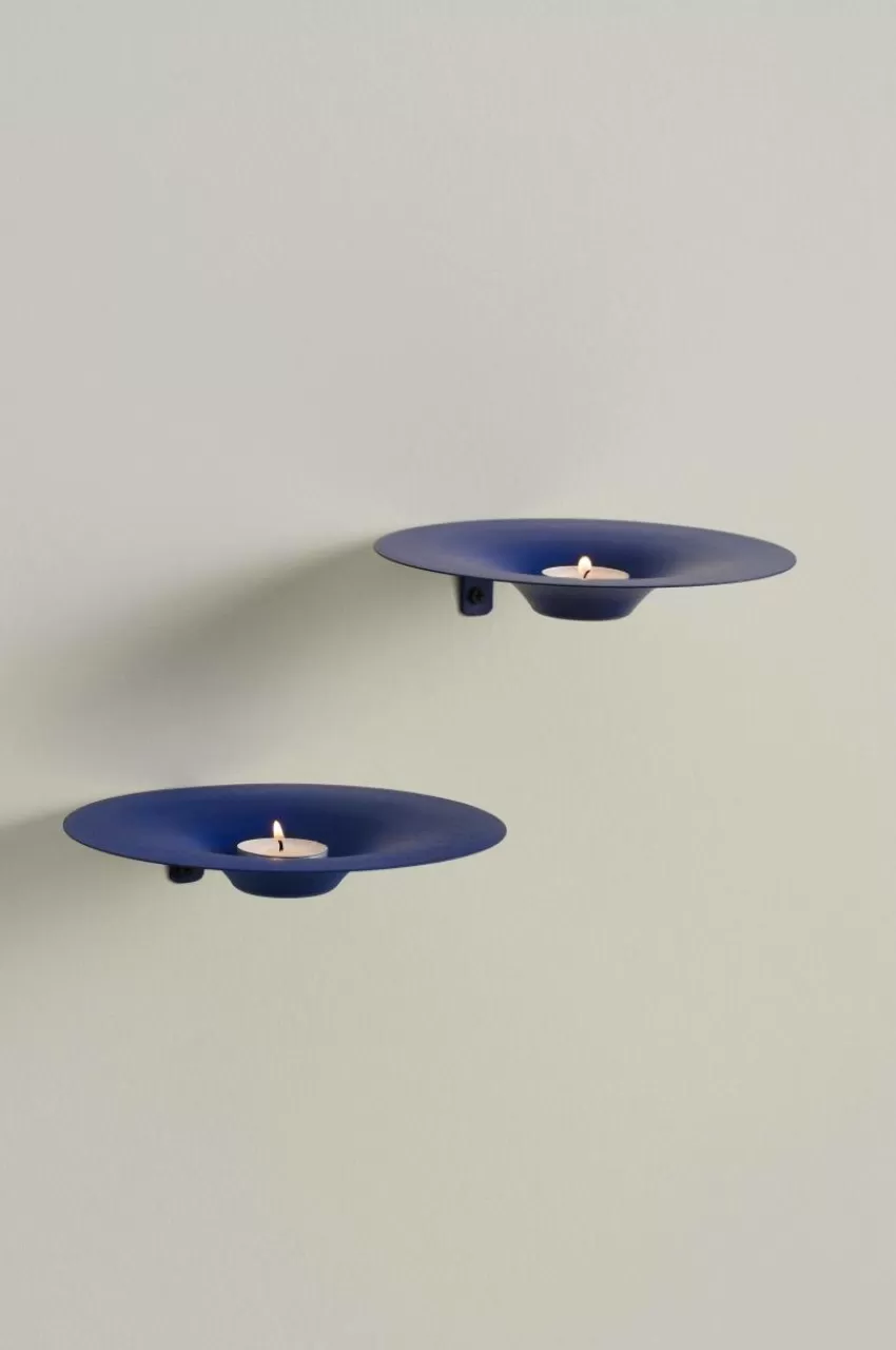 Ljusstakar*Jotex ZEPPELIN Väggljusstake 2-pack Blå